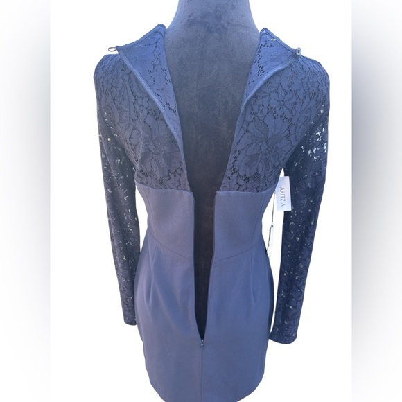 Babaton Masaki Navy Lace Bustier Mini Dress NWT Size 6 (Aritzia Starboard) - Picture 5 of 13